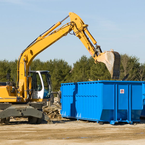 are there any restrictions on where a residential dumpster can be placed in Witt IL